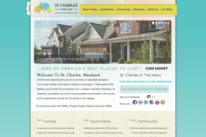 St Charles Maryland website preview